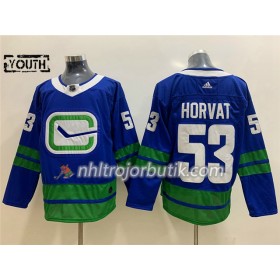 Barn Ishockey Vancouver Canucks tröja Bo Horvat 53 Alternate Adidas 2019-20 Blå Authentic